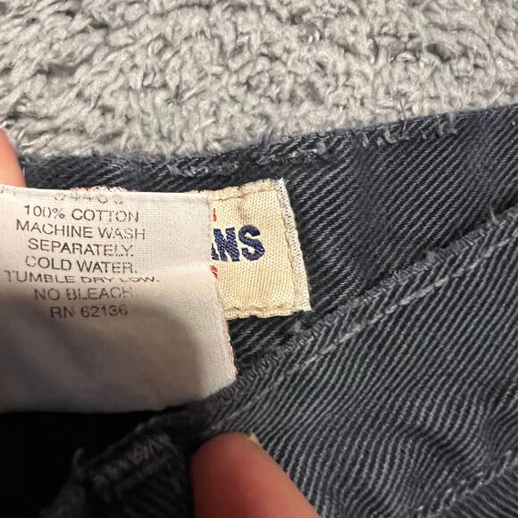 Vintage Guess Jeans Mens 29 Blue Chino Denim USA Made Pants High Rise - Picture 6 of 10